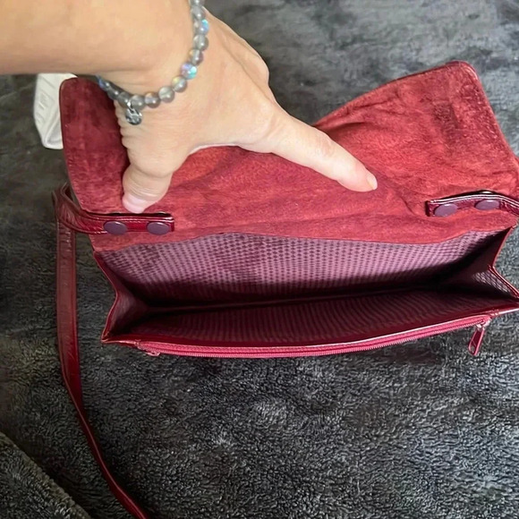 Eel skin bag from the 80s - Picture 6 of 8